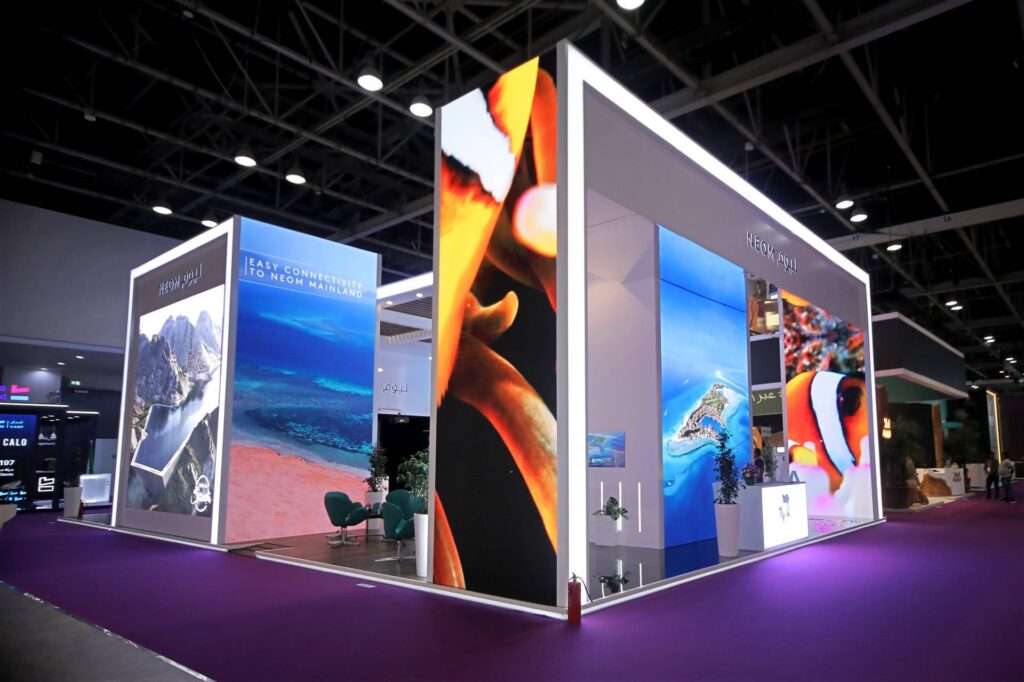 Arabian Travel Market ATM exhibition stand by spectrum